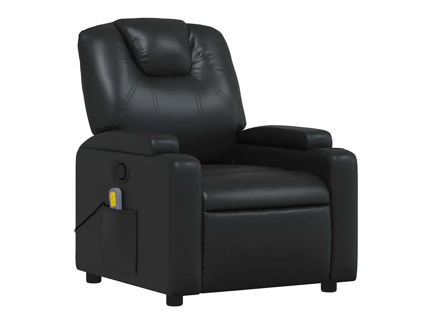 Poltrona| Poltrona de massagens reclinável couro artificial SHL974386 Preto