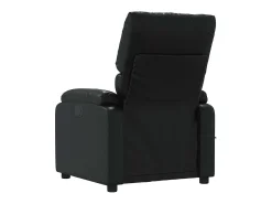 vidaxl Poltrona de massagens reclinável couro artificial^ Poltrona