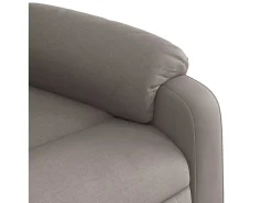 Poltrona de massagens reclinável tecido cinzento-acastanhado SHL344767^ Poltrona