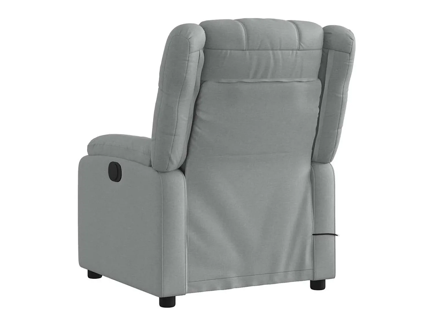 Poltrona|vidaxl Poltrona de massagens reclinável tecido -claro Cinzento