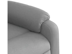 Poltrona|vidaxl Poltrona de massagens reclinável tecido -claro Cinzento