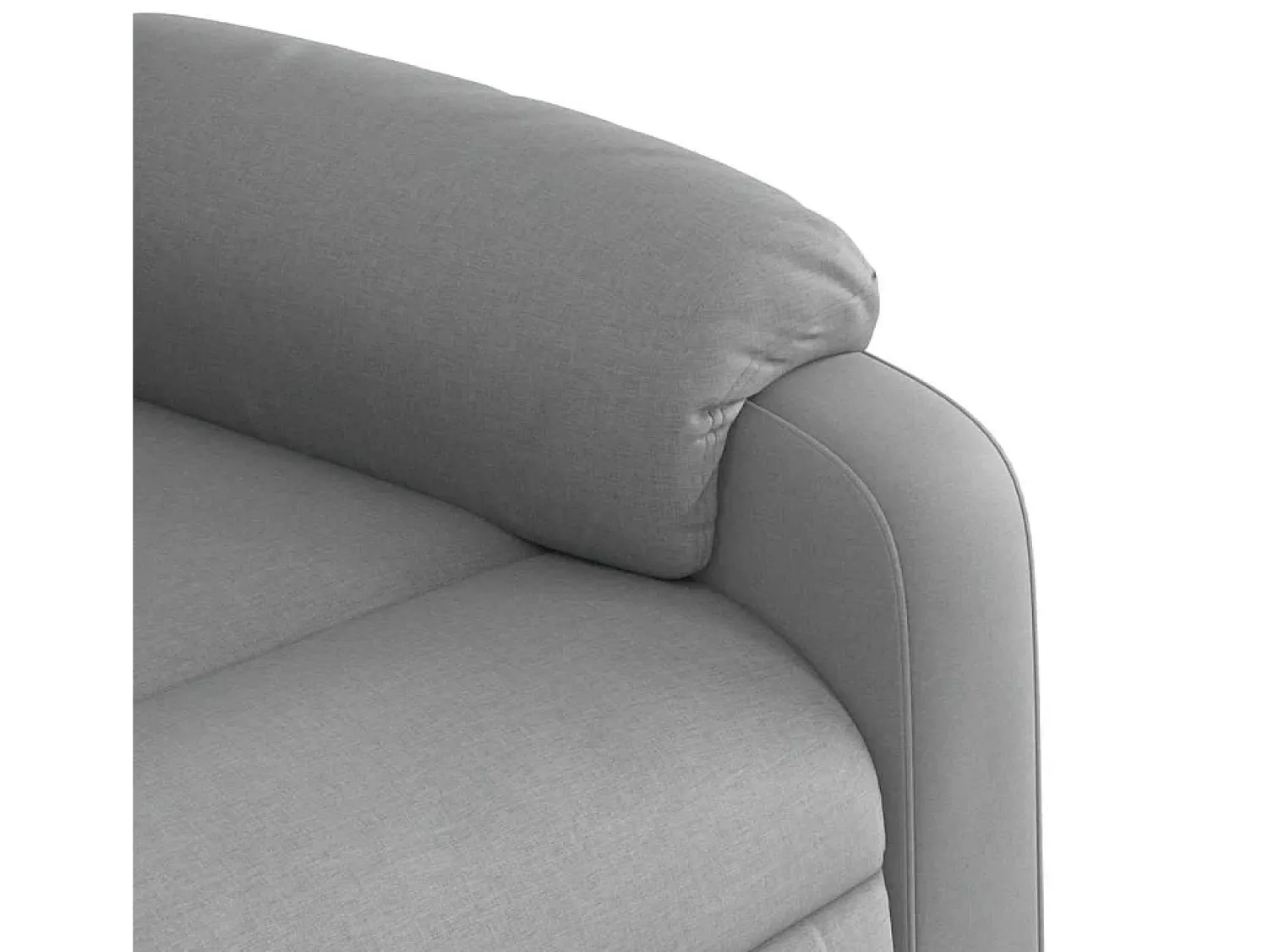 Poltrona|vidaxl Poltrona de massagens reclinável tecido -claro Cinzento