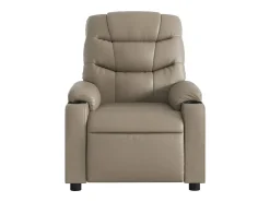 Poltrona de massagens reclinável couro artificial cappuccino SHL364466^ Poltrona