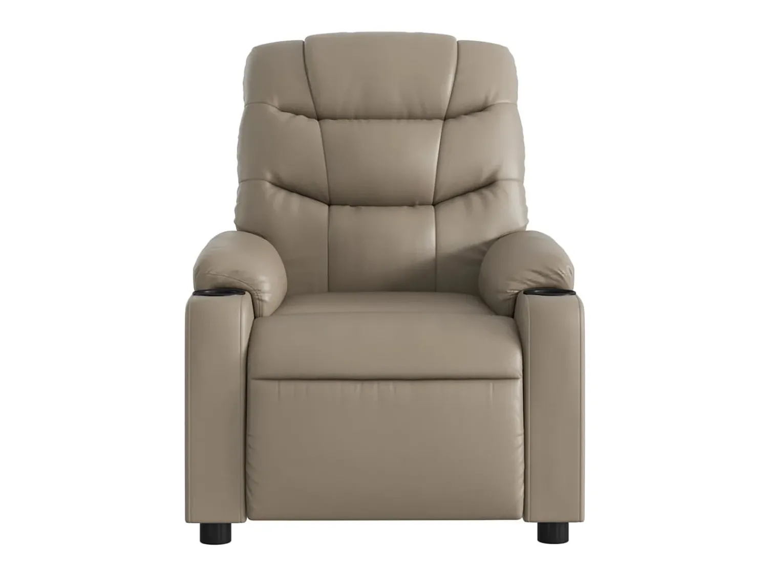 Poltrona de massagens reclinável couro artificial cappuccino SHL364466^ Poltrona