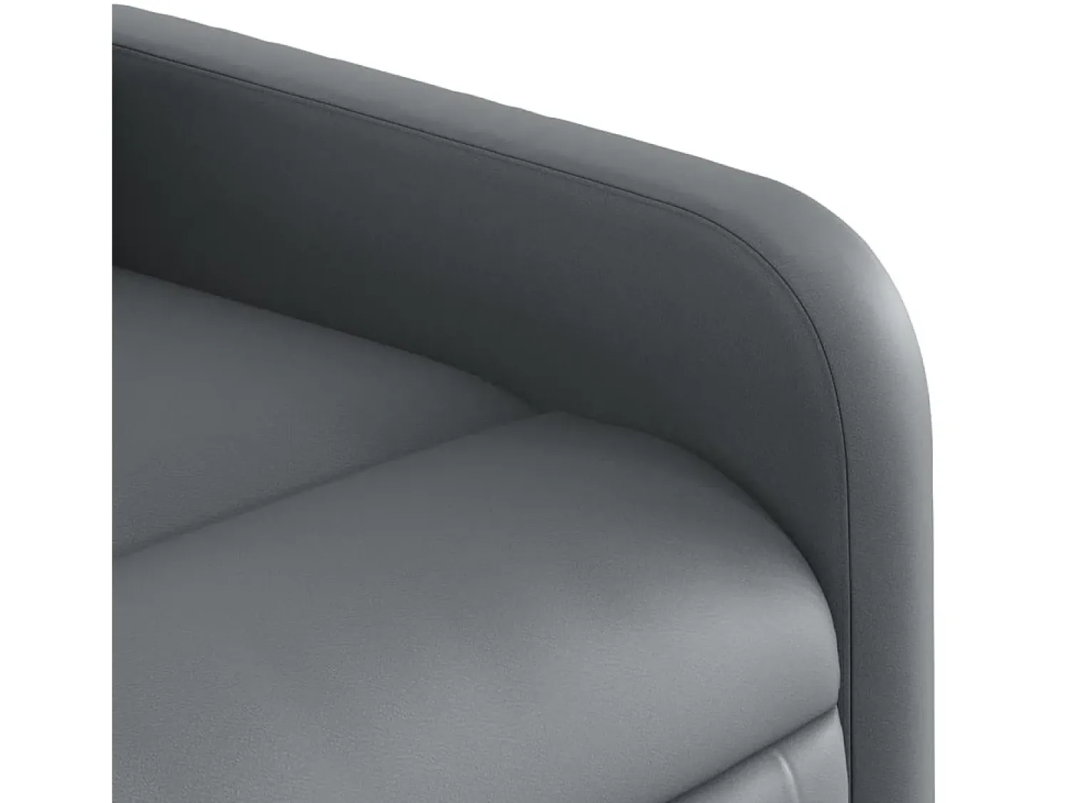 Poltrona| Poltrona de massagens reclinável couro artificial SHL610998 Cinzento