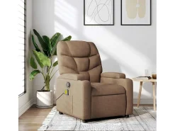 Poltrona de massagens reclinável tecido SHL676332^ Poltrona