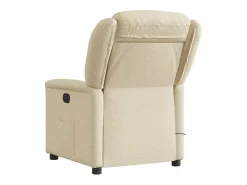 Discount vidaxl Poltrona de massagens reclinável tecido cor Creme