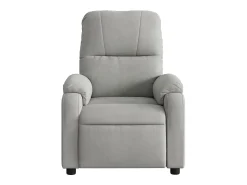 Poltrona* Poltrona de massagens reclinável tecido microfibra cinza-claro SHL404907 Cinzento