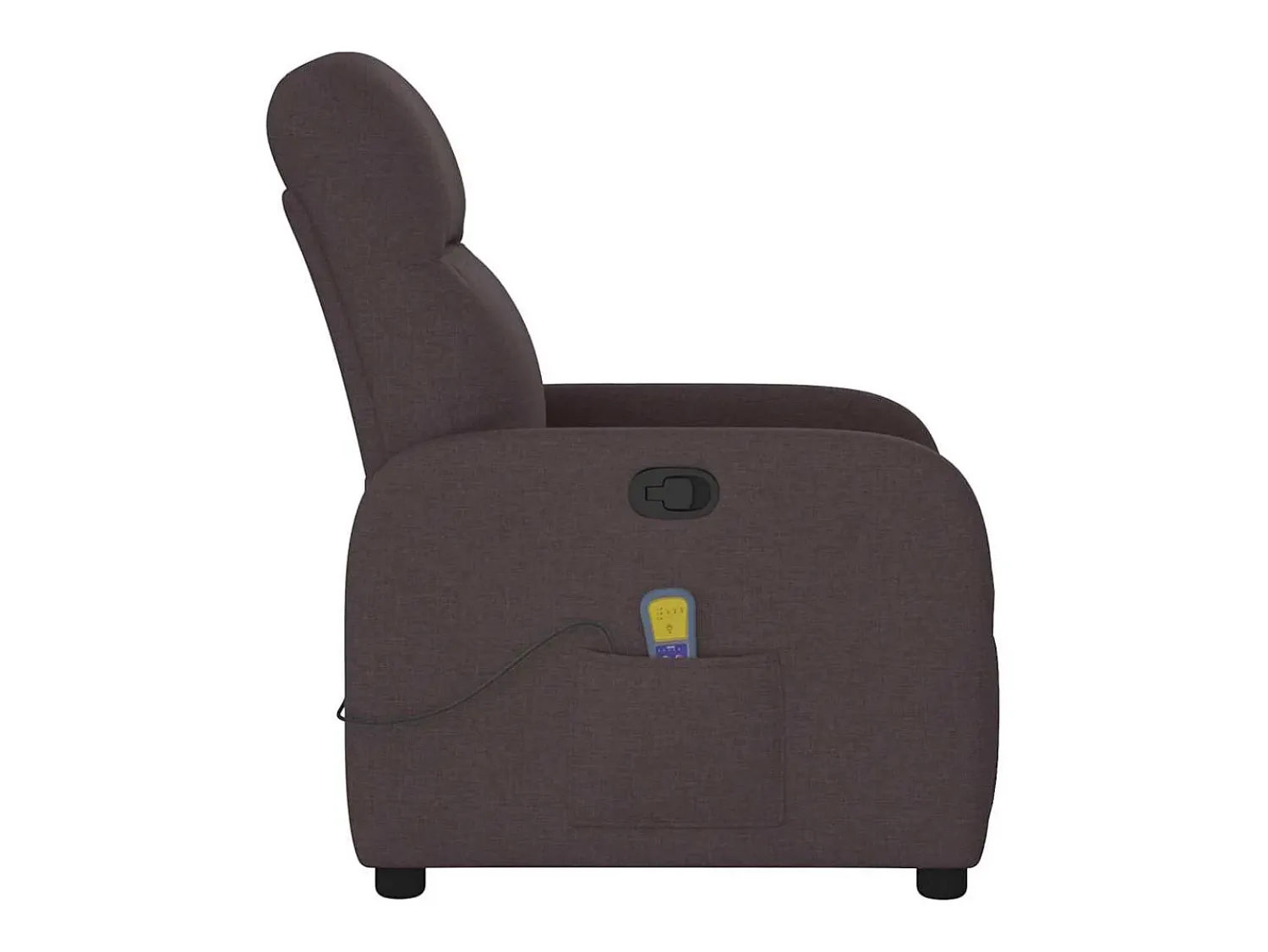 Poltrona| Poltrona de massagens reclinável tecido -escuro SHL203397 Castanho