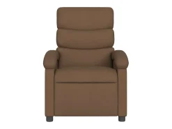 Poltrona| Poltrona de massagens reclinável elétrica tecido SHL990061 Castanho