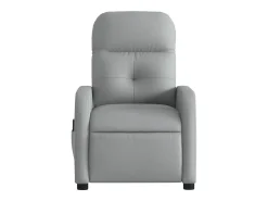 Poltrona de massagens reclinável elétrica tecido -claro SHL606338^ Poltrona