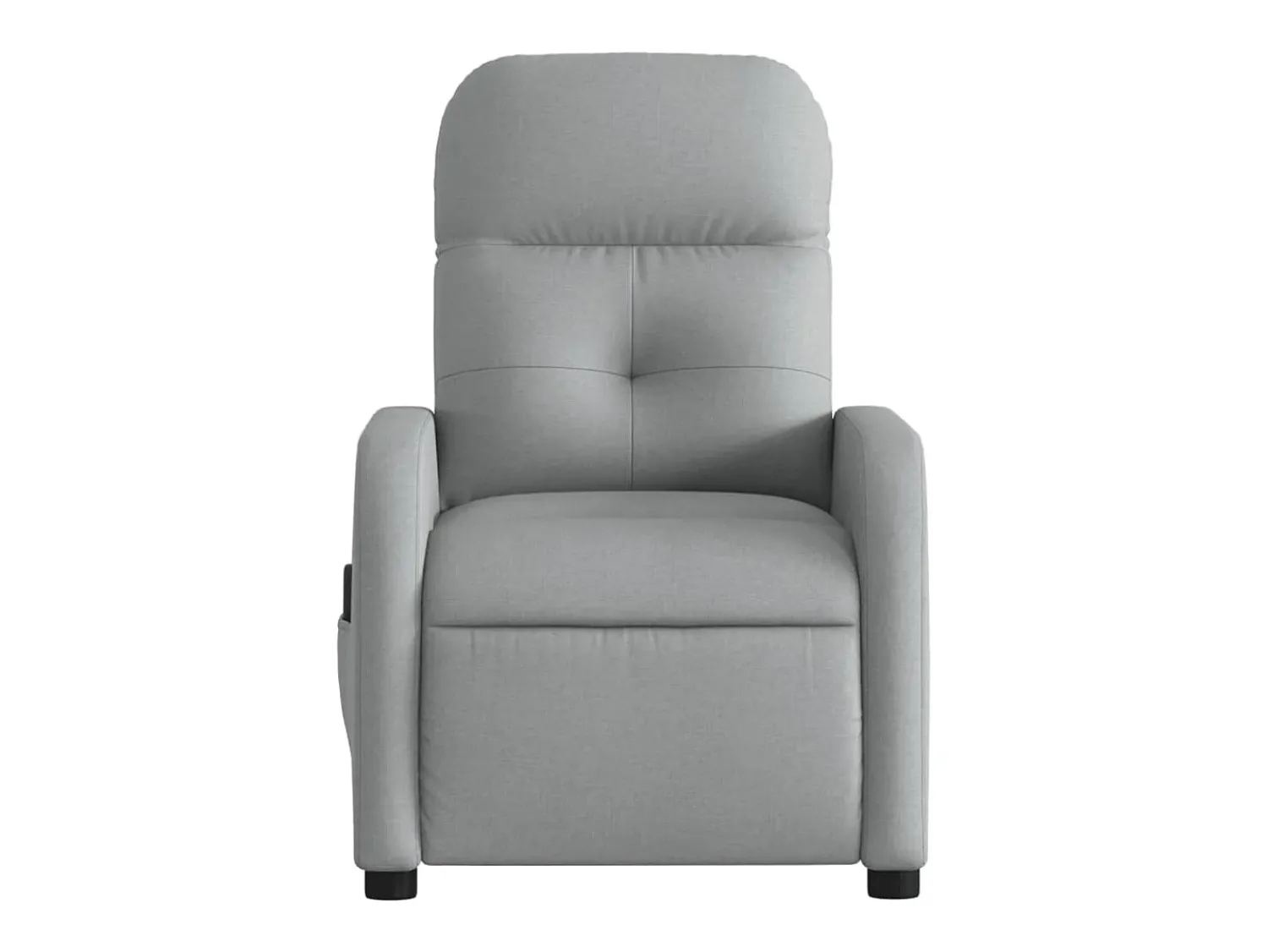 Poltrona de massagens reclinável elétrica tecido -claro SHL606338^ Poltrona