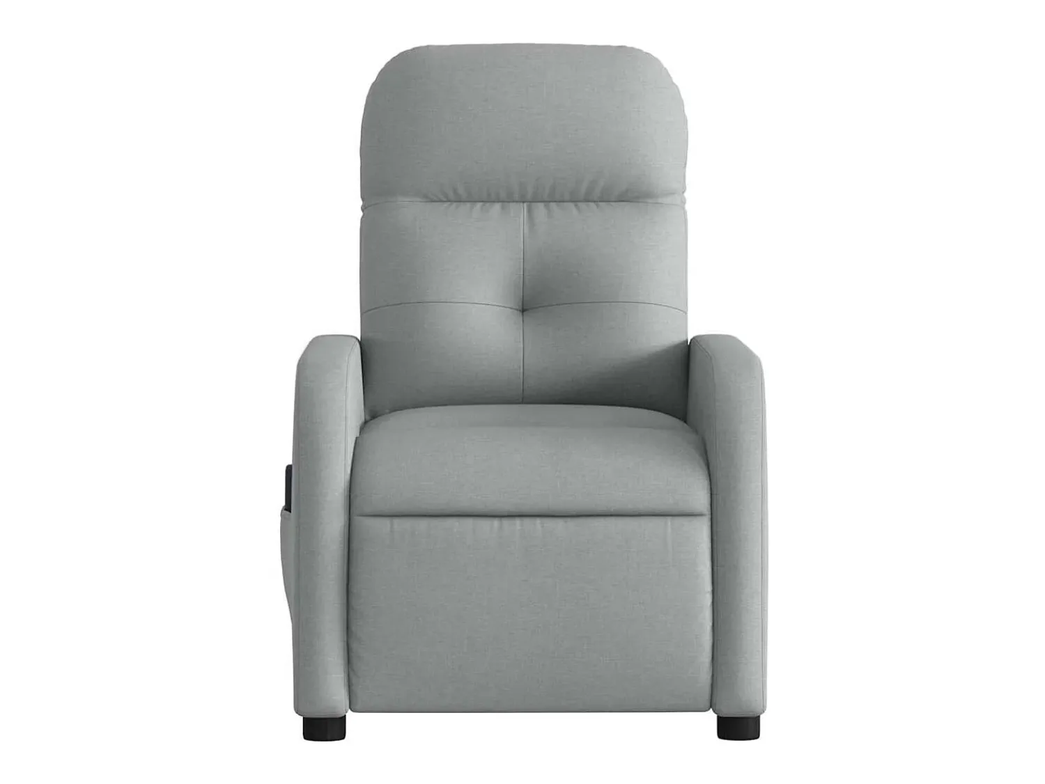 Poltrona de massagens reclinável elétrica tecido -claro SHL606338^ Poltrona