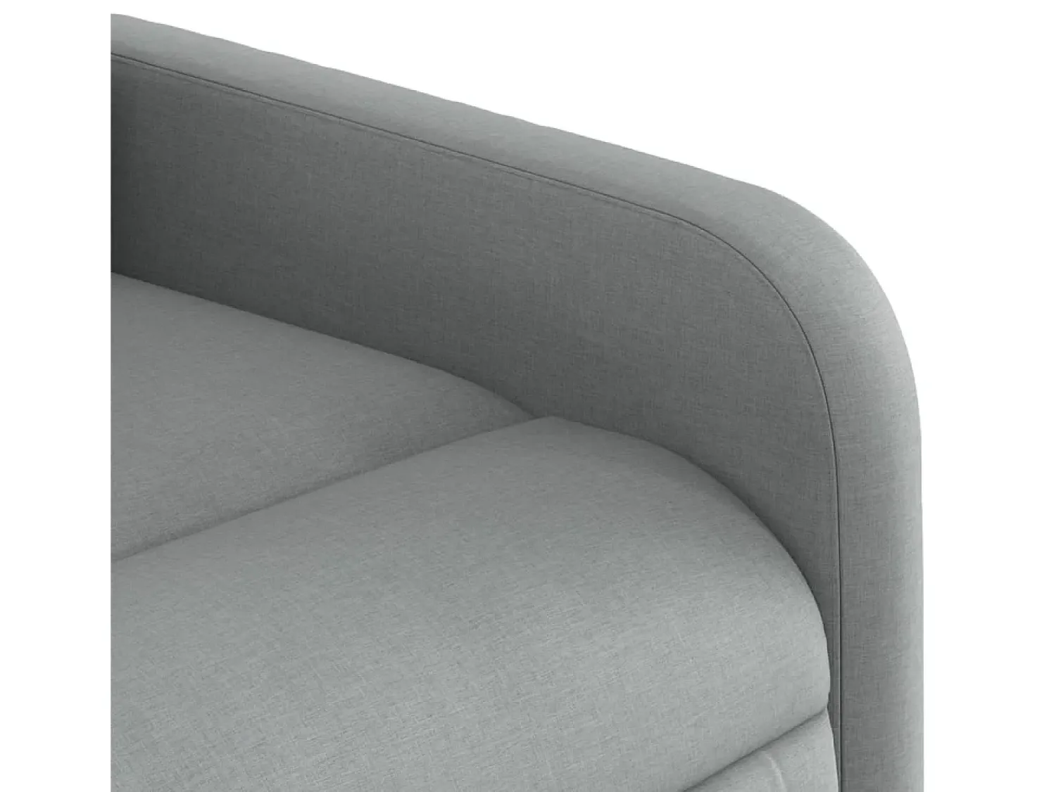 Poltrona de massagens reclinável elétrica tecido -claro SHL606338^ Poltrona