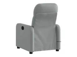 Poltrona de massagens reclinável elétrica tecido -claro SHL606338^ Poltrona