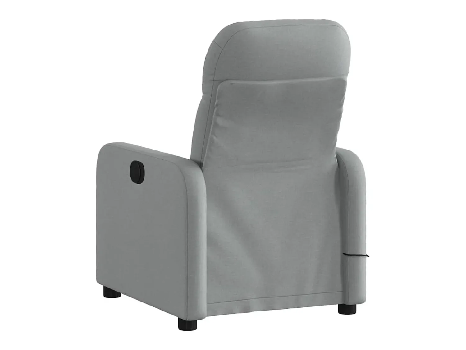 Poltrona de massagens reclinável elétrica tecido -claro SHL606338^ Poltrona