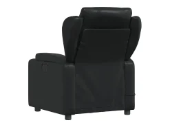 Poltrona*vidaxl Poltrona de massagens reclinável couro artificial Preto