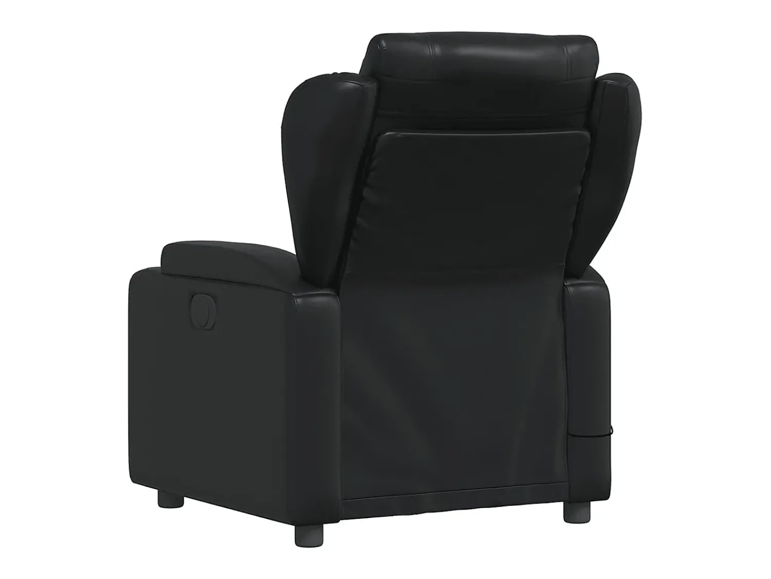 Poltrona*vidaxl Poltrona de massagens reclinável couro artificial Preto