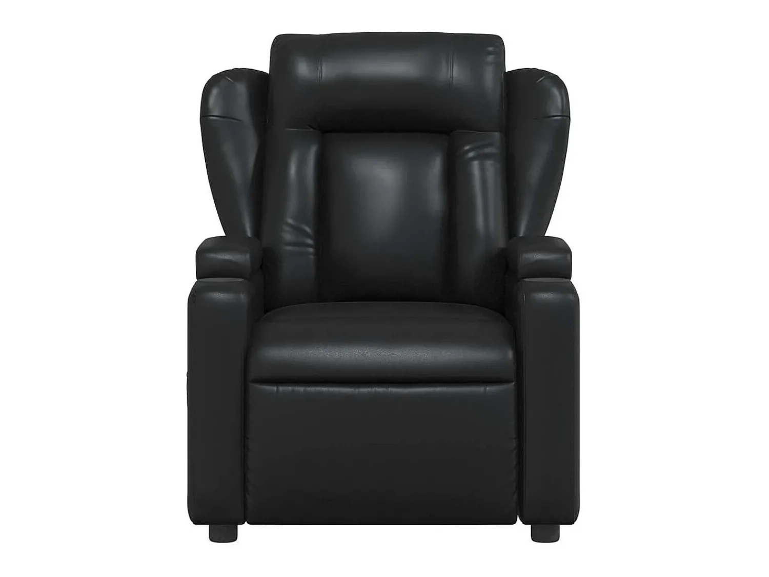Poltrona*vidaxl Poltrona de massagens reclinável couro artificial Preto