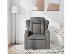 Poltrona de massagens reclinável tecido cinzento-escuro SHL596535^ Poltrona
