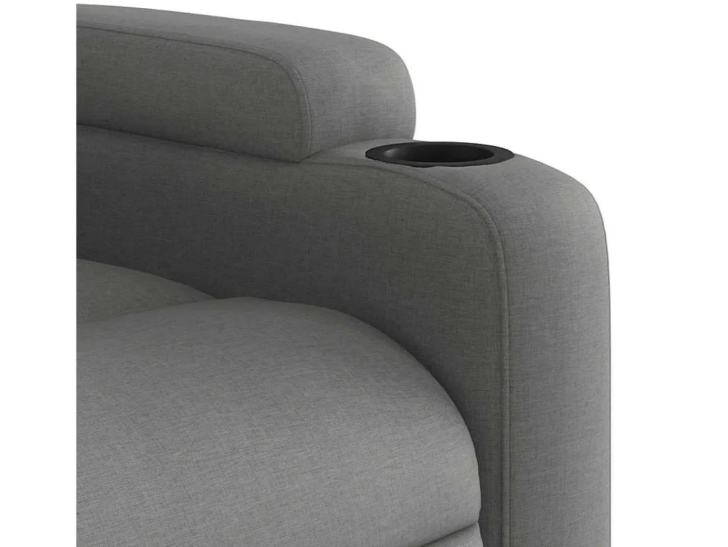 Poltrona de massagens reclinável tecido cinzento-escuro SHL596535^ Poltrona