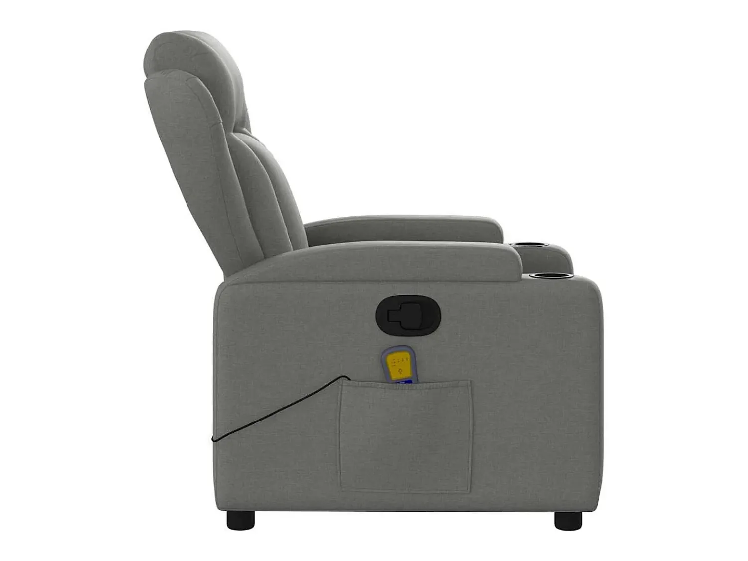 Poltrona de massagens reclinável tecido cinzento-escuro SHL596535^ Poltrona