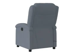 Poltrona* Poltrona de massagens reclinável veludo cinzento-escuro SHL631387 Cinza antracite