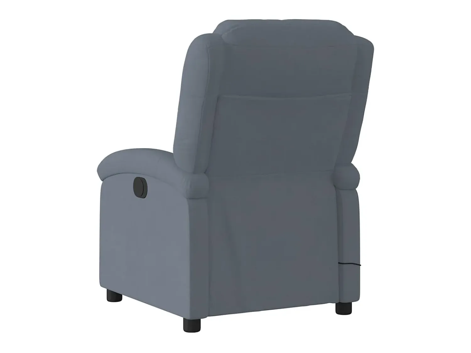 Poltrona* Poltrona de massagens reclinável veludo cinzento-escuro SHL631387 Cinza antracite