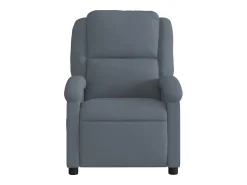 Poltrona* Poltrona de massagens reclinável veludo cinzento-escuro SHL631387 Cinza antracite