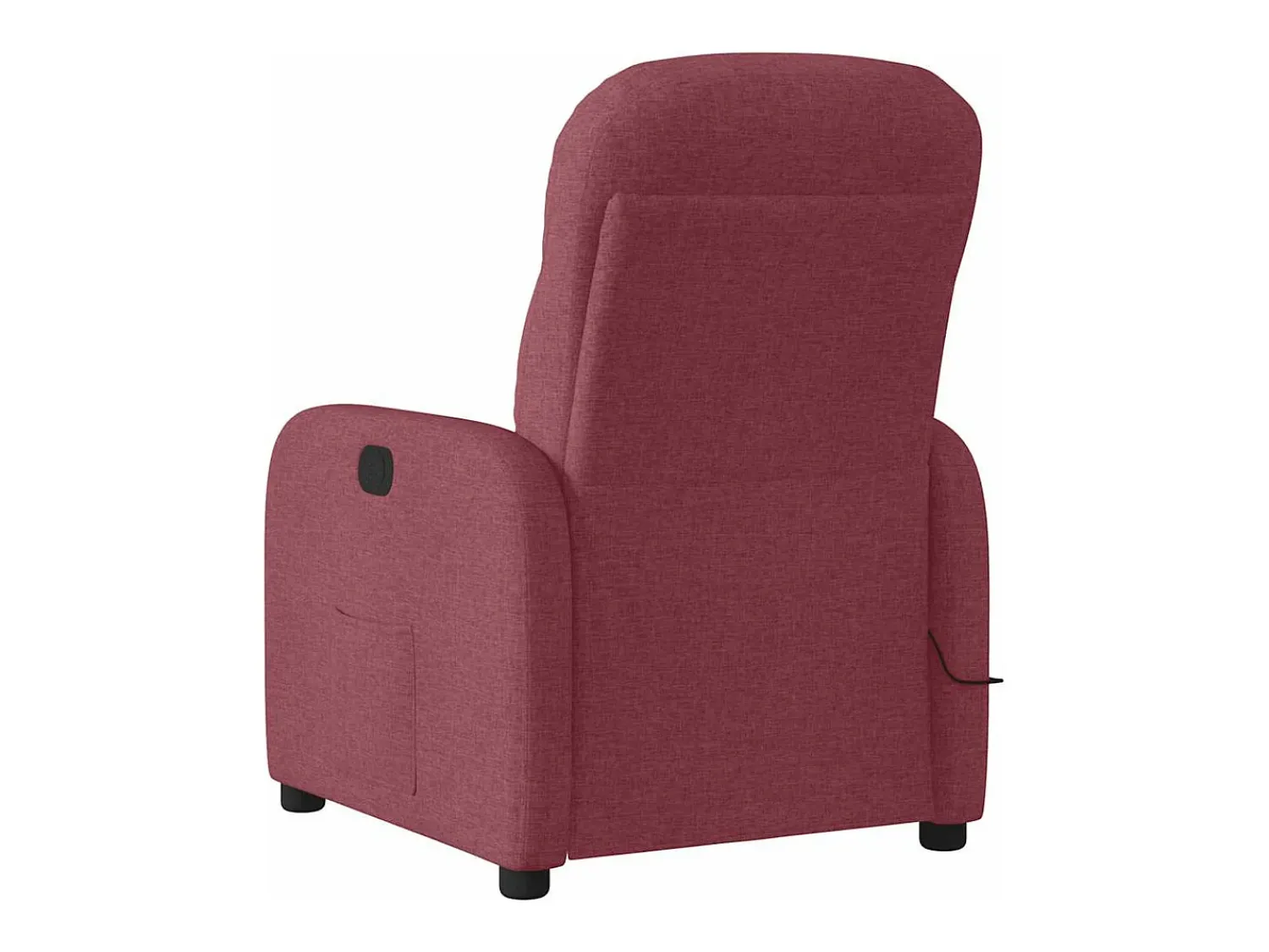 Sale vidaxl Poltrona de massagens reclinável tecido tinto Vermelho