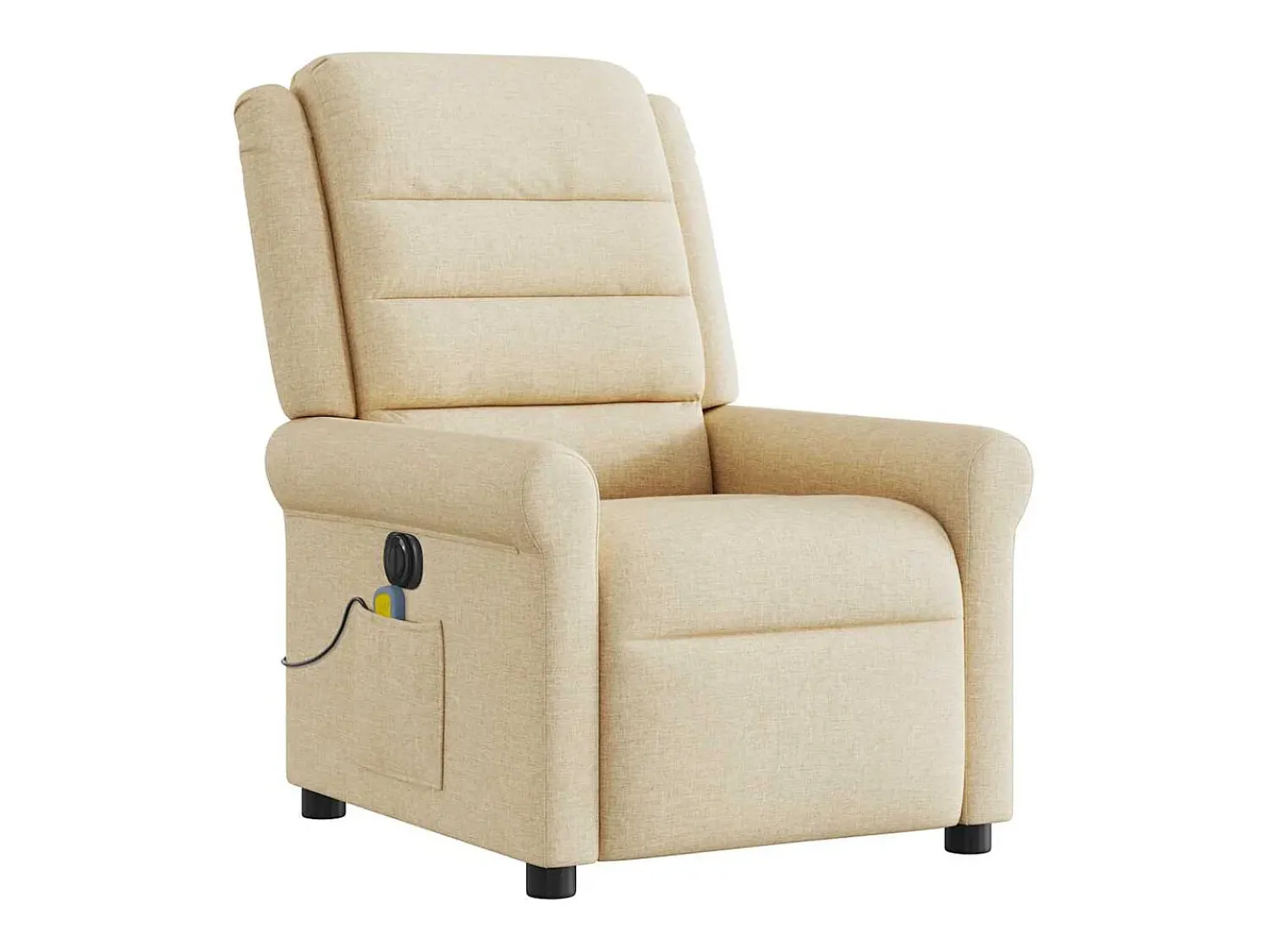 Poltrona* Poltrona de massagens reclinável elétrica tecido SHL139206 Creme