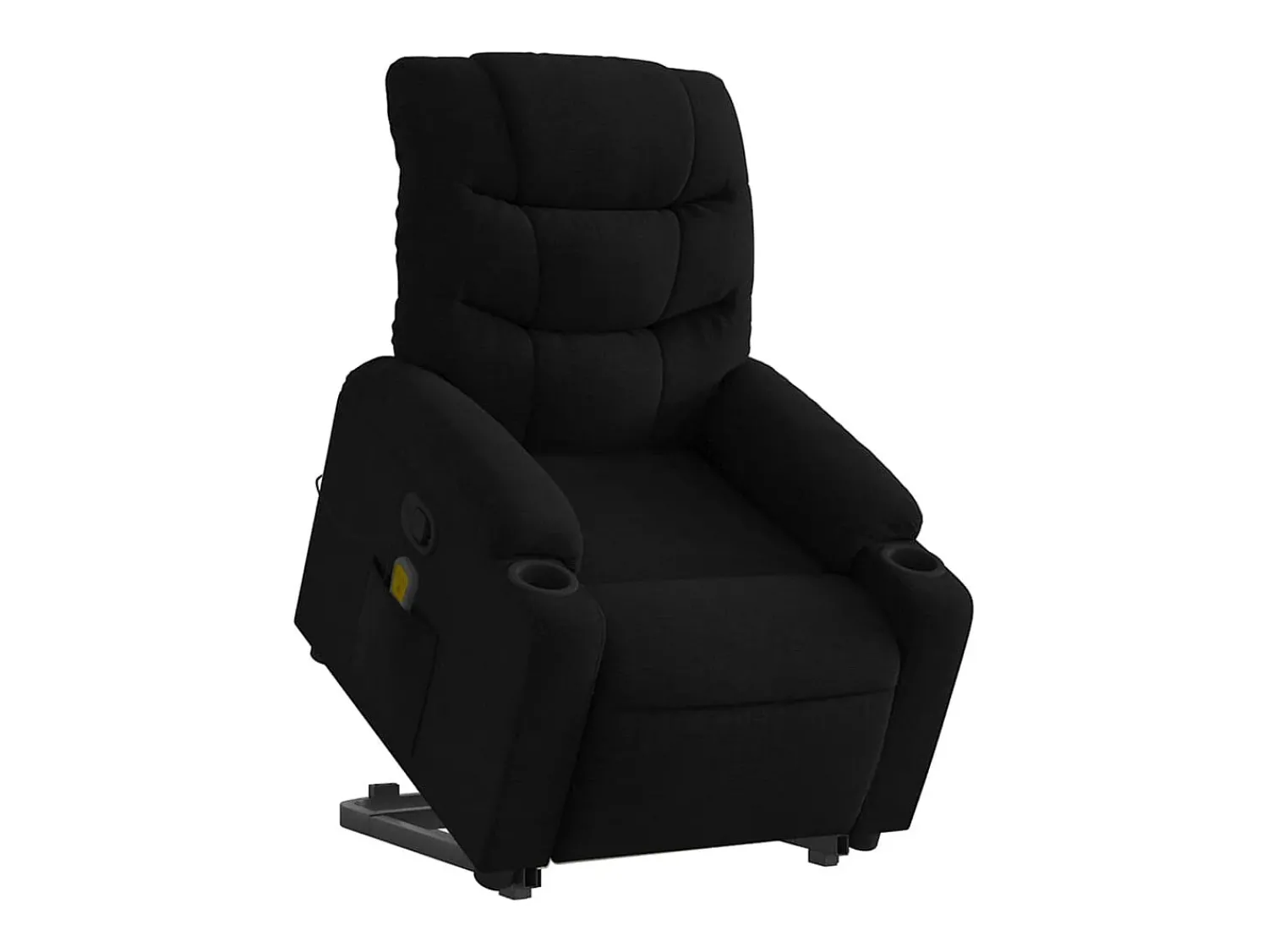 Poltrona* Poltrona de massagens reclinável elevatória tecido SHL376616 Preto