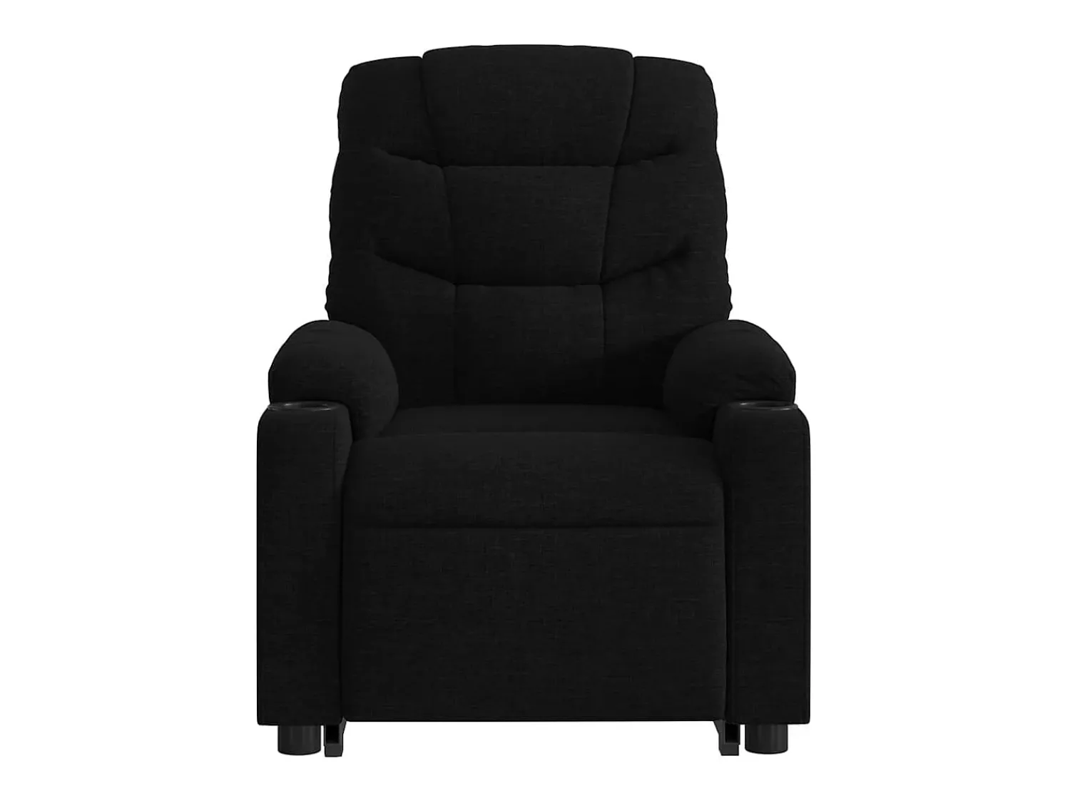 Poltrona* Poltrona de massagens reclinável elevatória tecido SHL376616 Preto