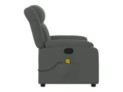 Poltrona de massagens reclinável tecido cinzento-escuro SHL181969^ Poltrona