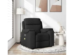 Poltrona| Poltrona de massagens reclinável tecido SHL374643 Preto