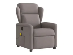 Clearance Poltrona de massagens reclinável tecido cinzento-acastanhado SHL246096 Taupe