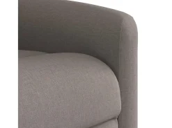 Clearance Poltrona de massagens reclinável tecido cinzento-acastanhado SHL246096 Taupe