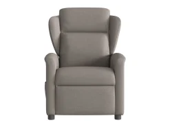 Clearance Poltrona de massagens reclinável tecido cinzento-acastanhado SHL246096 Taupe