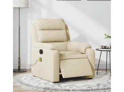 Poltrona de massagens reclinável elétrica tecido SHL452717^ Poltrona