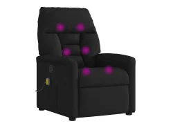 Poltrona* Poltrona de massagens reclinável tecido SHL347853 Preto