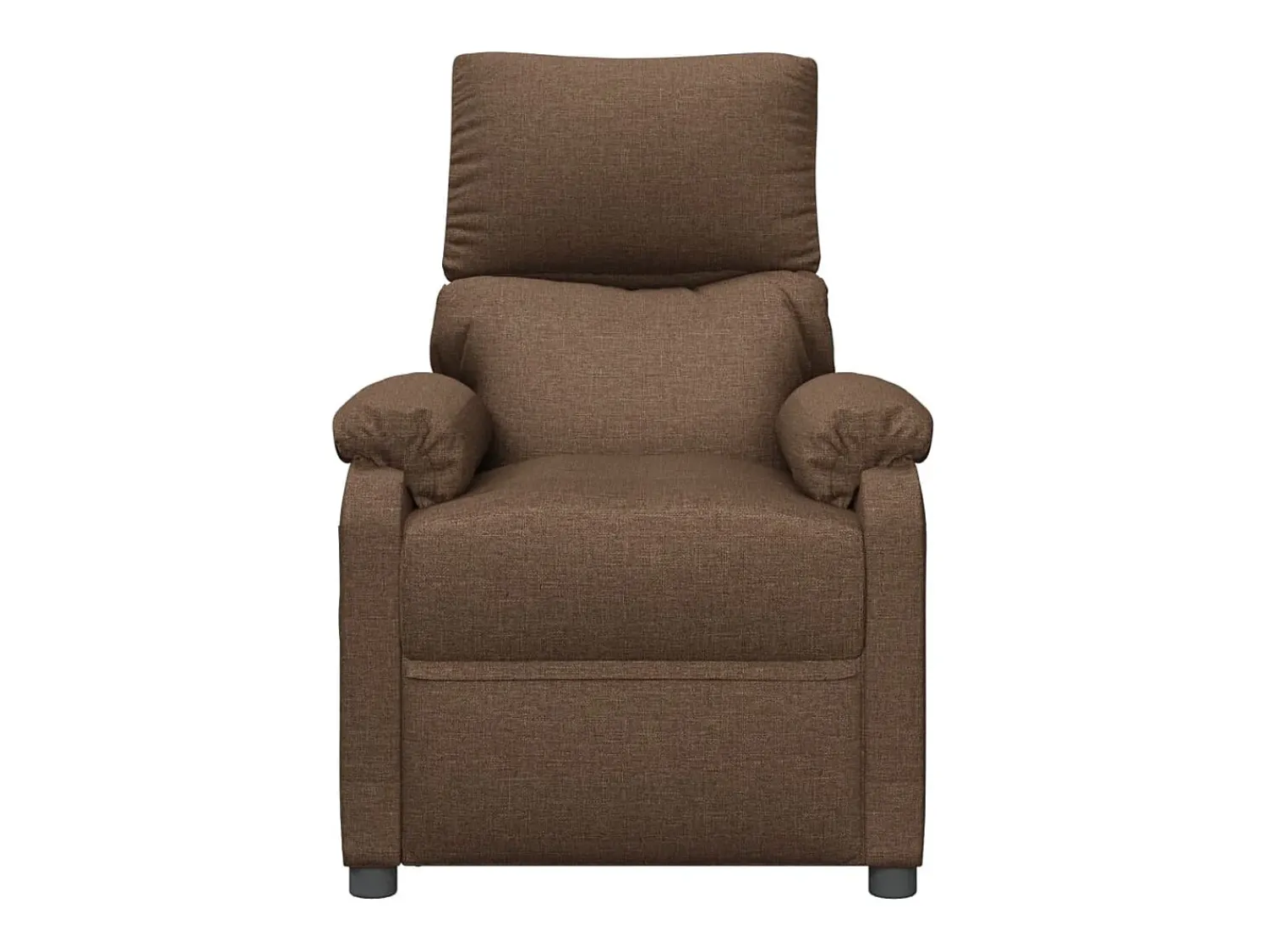 Hot vidaxl Poltrona de massagens reclinável tecido Castanho