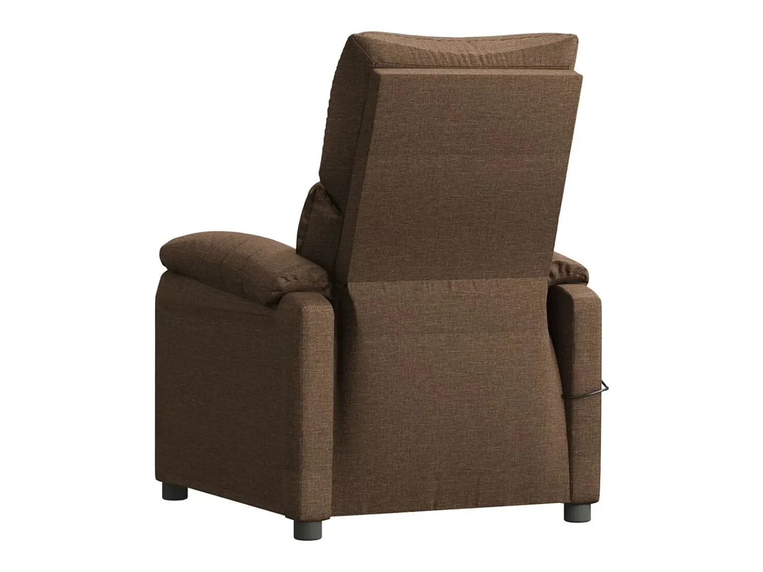Hot vidaxl Poltrona de massagens reclinável tecido Castanho