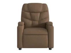 Poltrona| Poltrona de massagens reclinável elétrica tecido SHL609794 Castanho