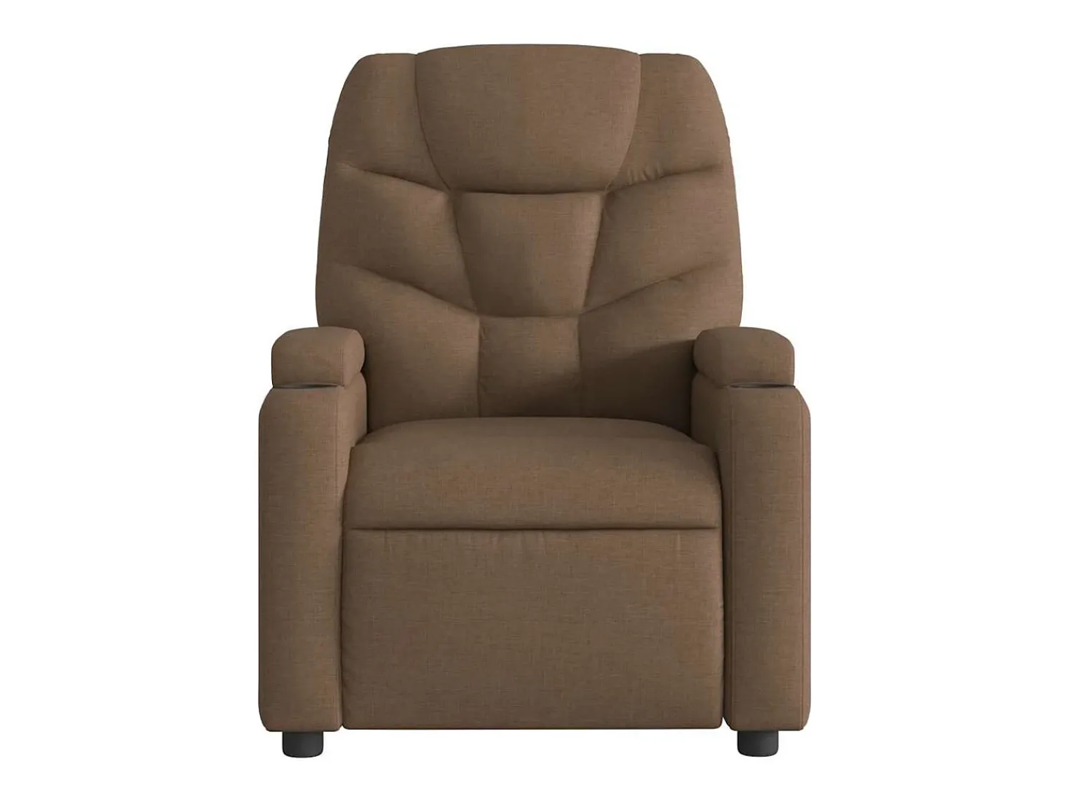 Poltrona| Poltrona de massagens reclinável elétrica tecido SHL609794 Castanho