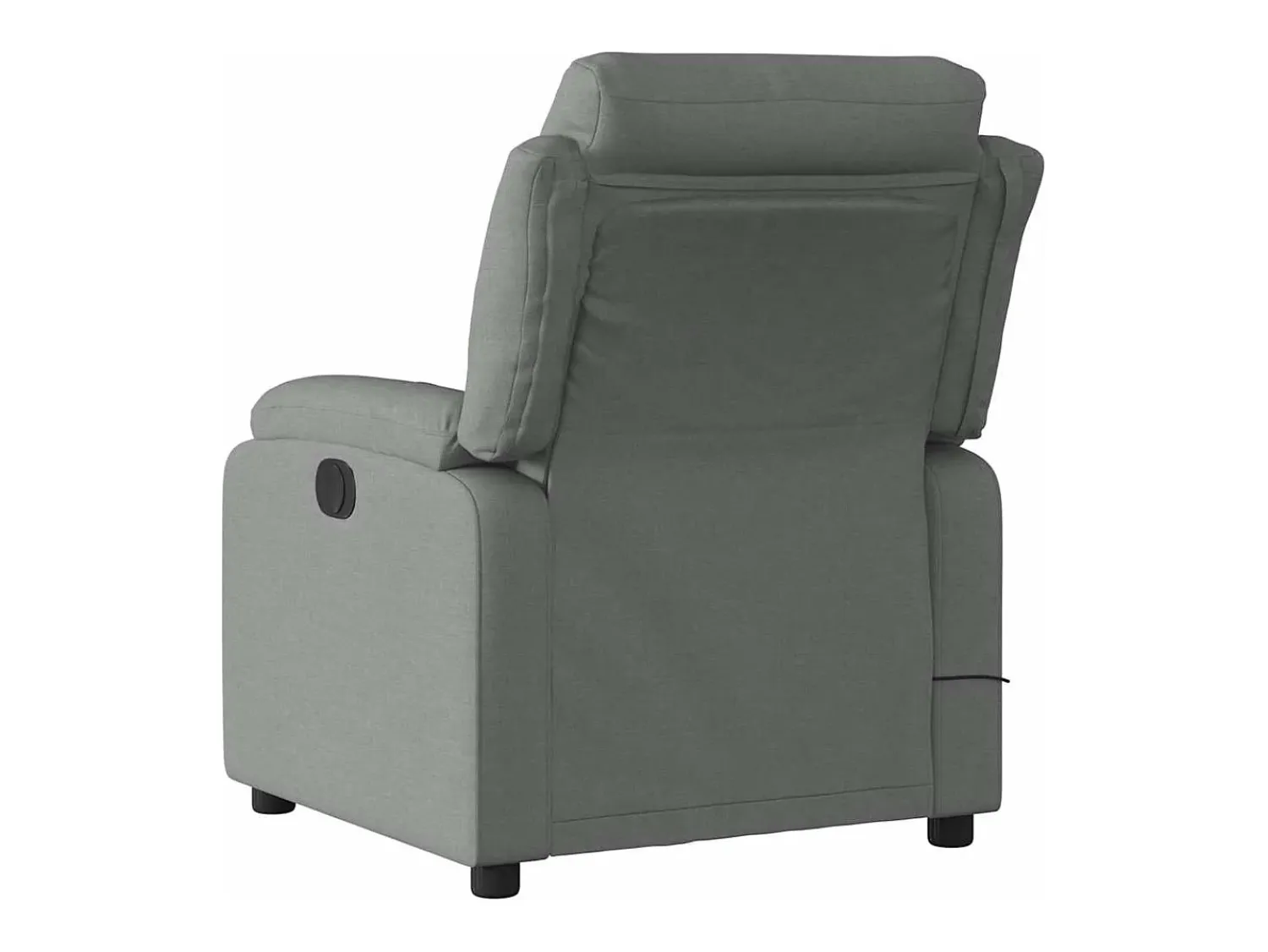 Poltrona de massagens reclinável tecido cinzento-escuro SHL446734^ Poltrona