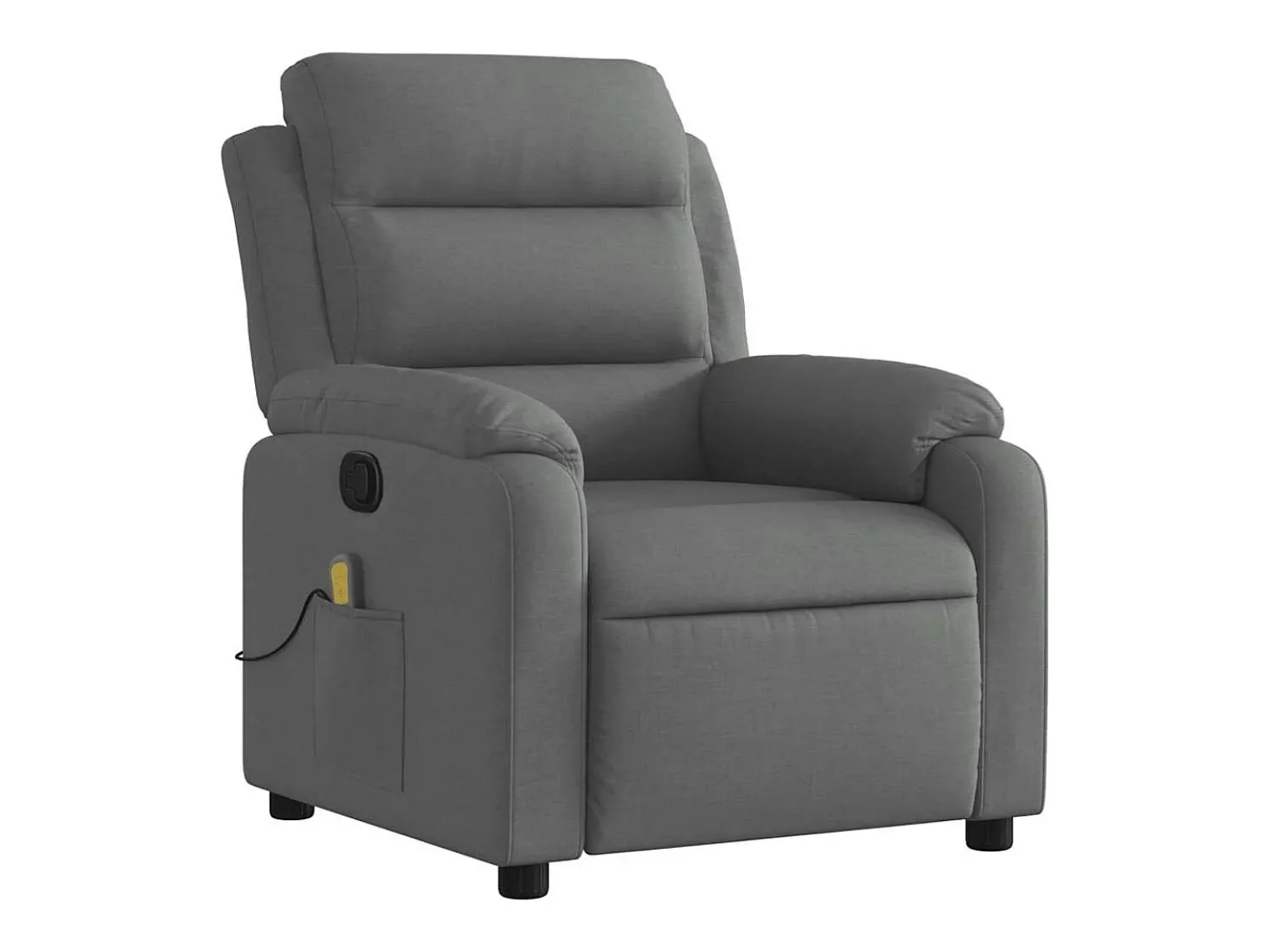 Poltrona de massagens reclinável tecido cinzento-escuro SHL446734^ Poltrona