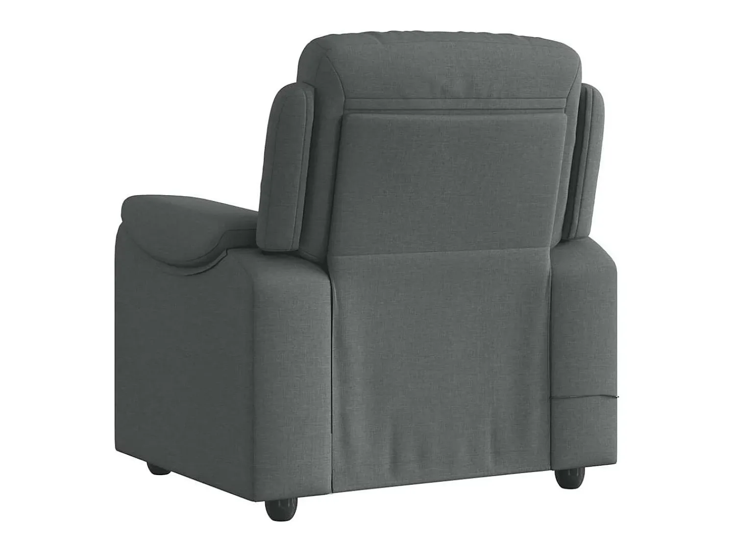 Discount Poltrona de massagens reclinável tecido cinzento-escuro SHL385225 Cinza antracite
