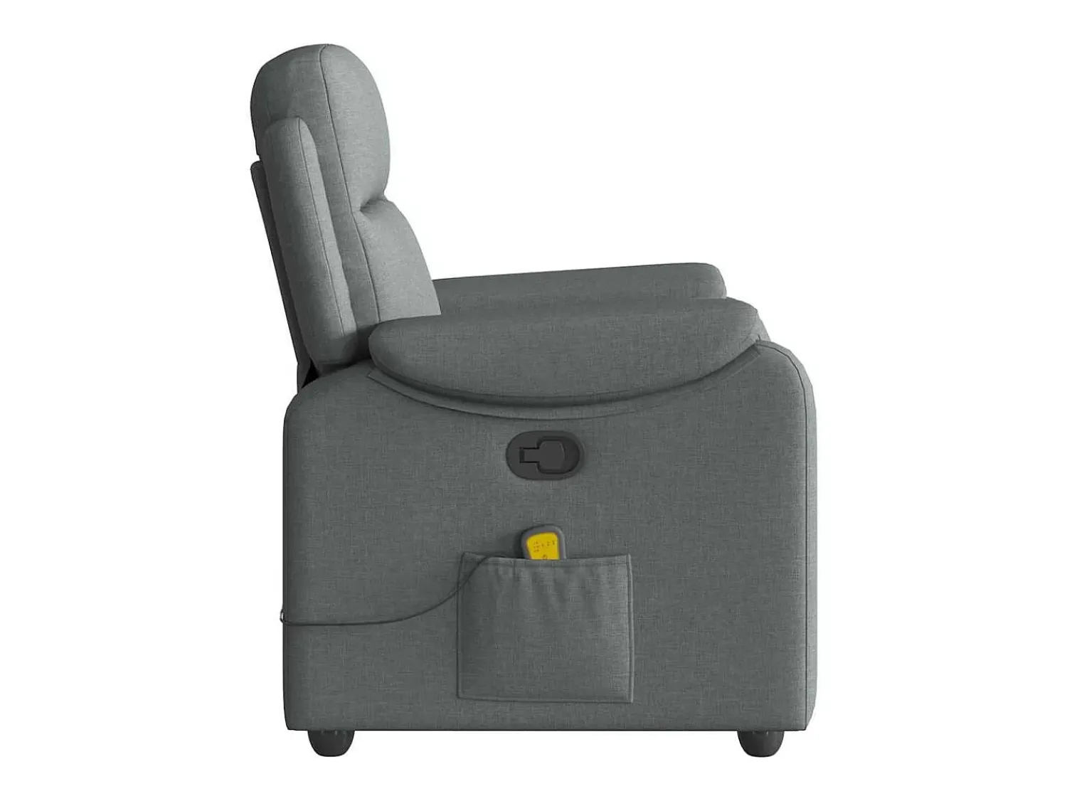 Discount Poltrona de massagens reclinável tecido cinzento-escuro SHL385225 Cinza antracite