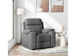 Discount Poltrona de massagens reclinável tecido cinzento-escuro SHL385225 Cinza antracite