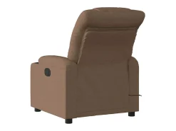 Hot Poltrona de massagens reclinável elétrica tecido SHL7261 Castanho